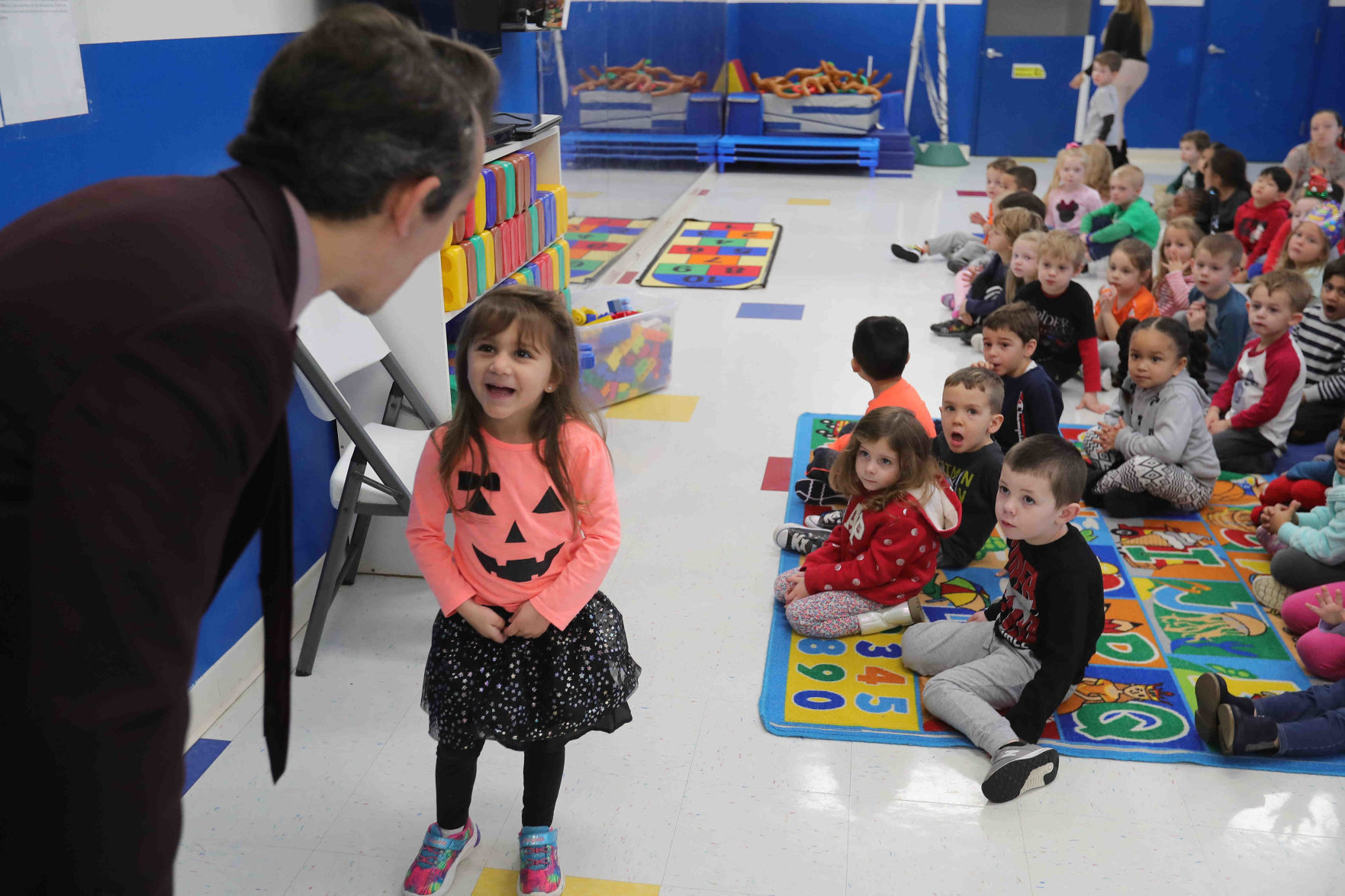 Meteorologist Joe Martucci at the English Creek Academy